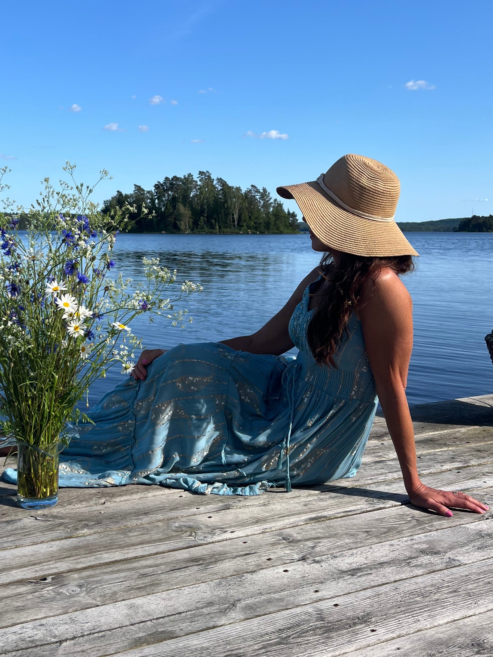 Klänning blå