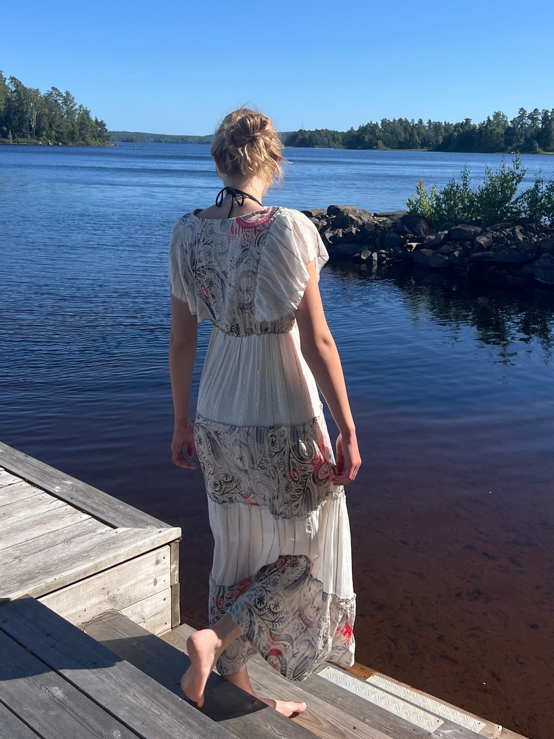 Klänning med mönster