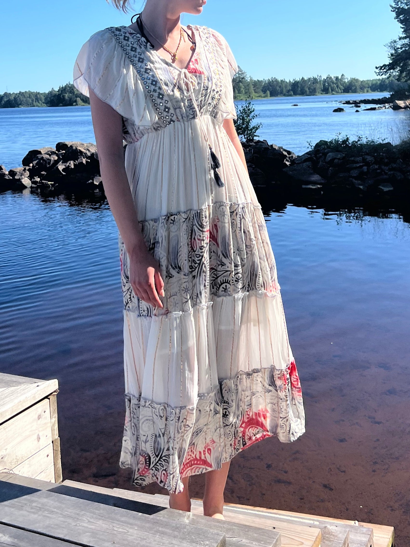 Klänning med mönster